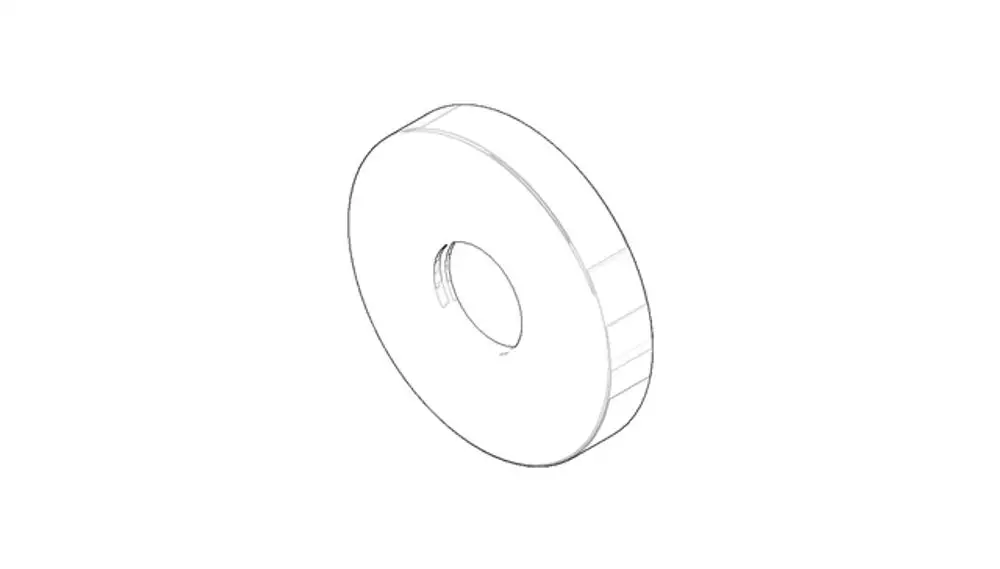 DORNBRACHT Rosette ERSATZTEILE 082762500 D. 55 x 9,5 mm Chrom, 082762500-00 Galeriebild 1